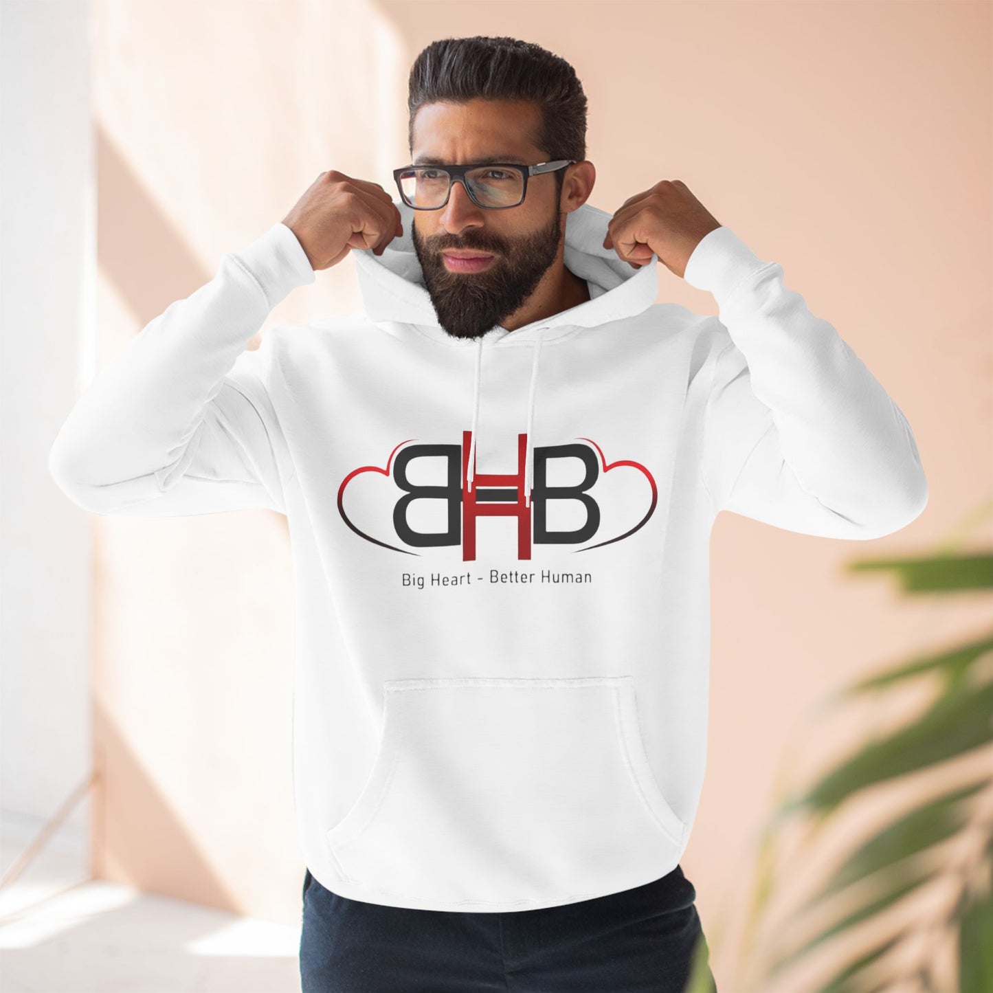 White BHBH Logo Hoodie